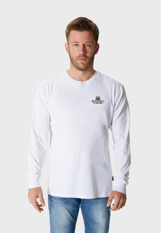 Oldskull Shirt in Wit: voorkant