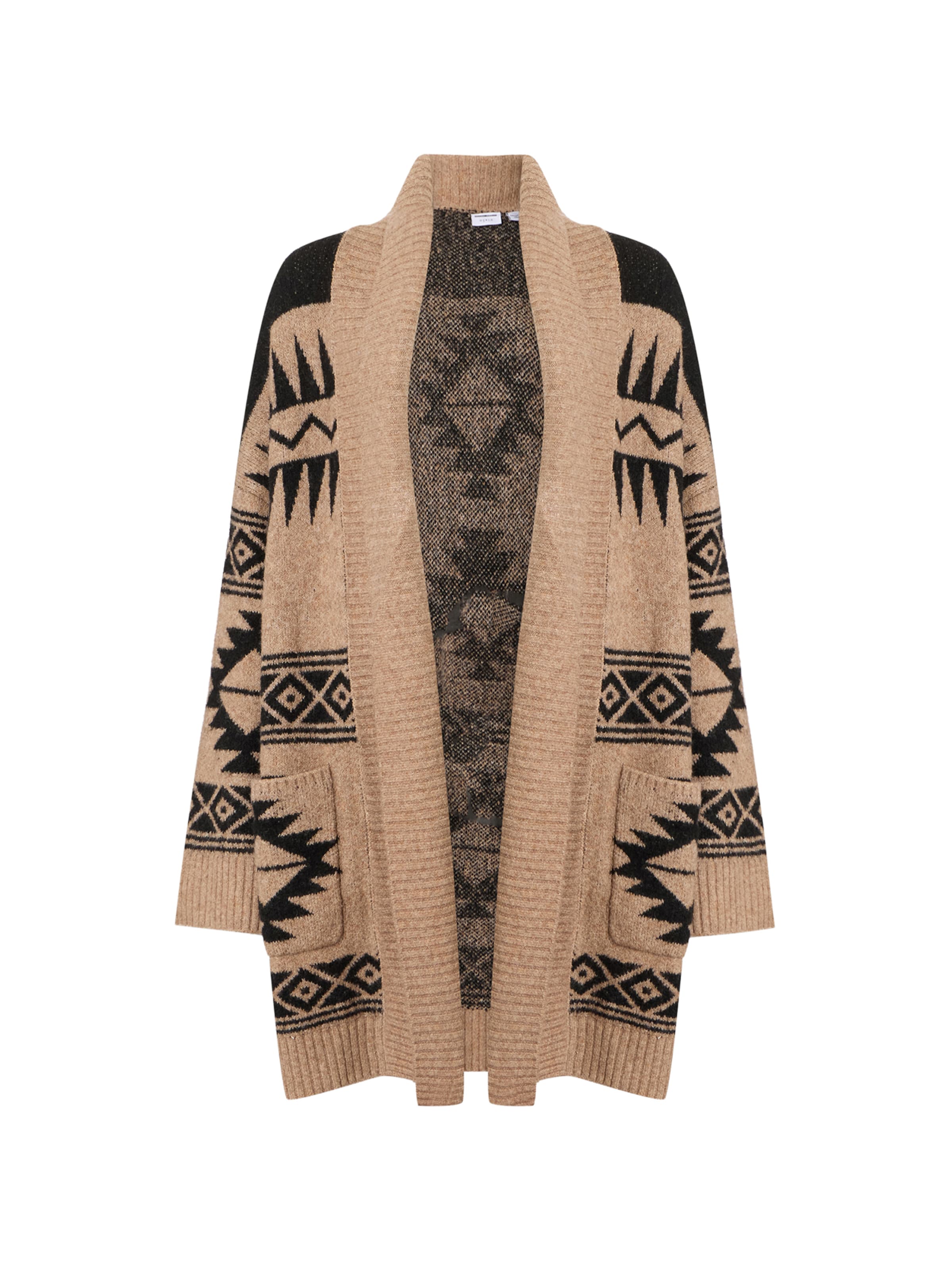 Noisy may Knit Cardigan 'NMLEISE' in Brown: front