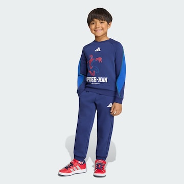 ADIDAS SPORTSWEAR Trainingspak 'Marvel Spider-Man' in Blauw: voorkant