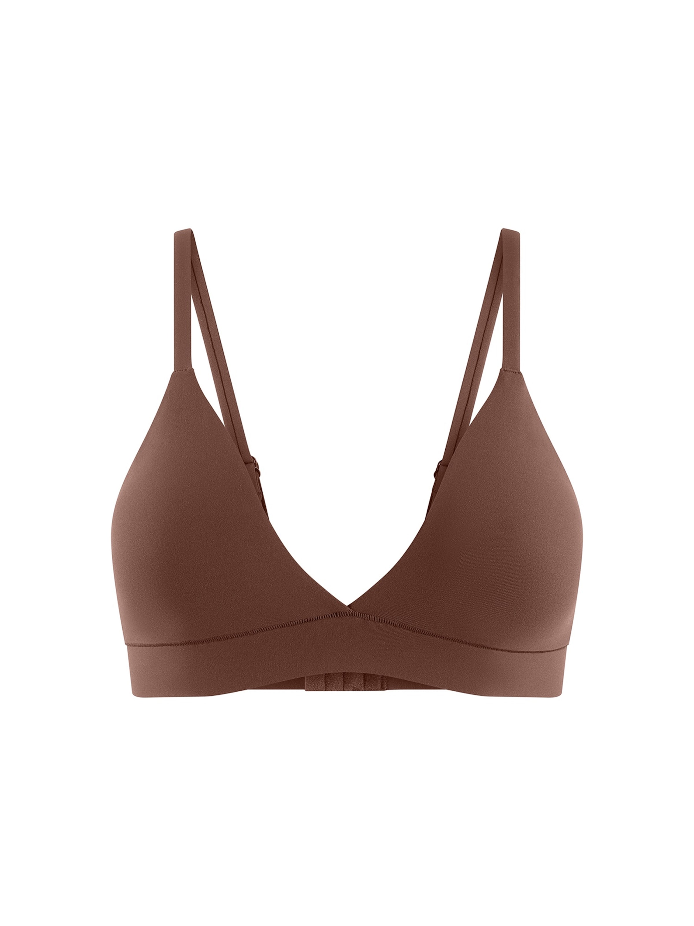 Triangolo Reggiseno 'Pure Soft' di ETAM in marrone: frontale