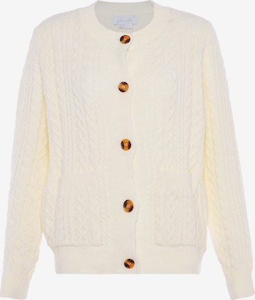 Cardigan BLONDA en blanc : devant