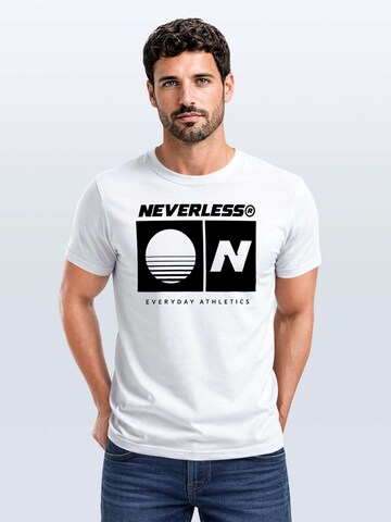 Neverless Shirt 'Sunset Sport Logo'‌‌‌‌‌‌‌‌‌ in Weiß: Vorderseite