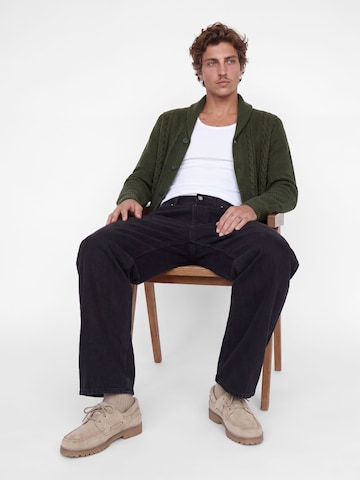 JACK & JONES Kardigan 'JJJames' – zelená