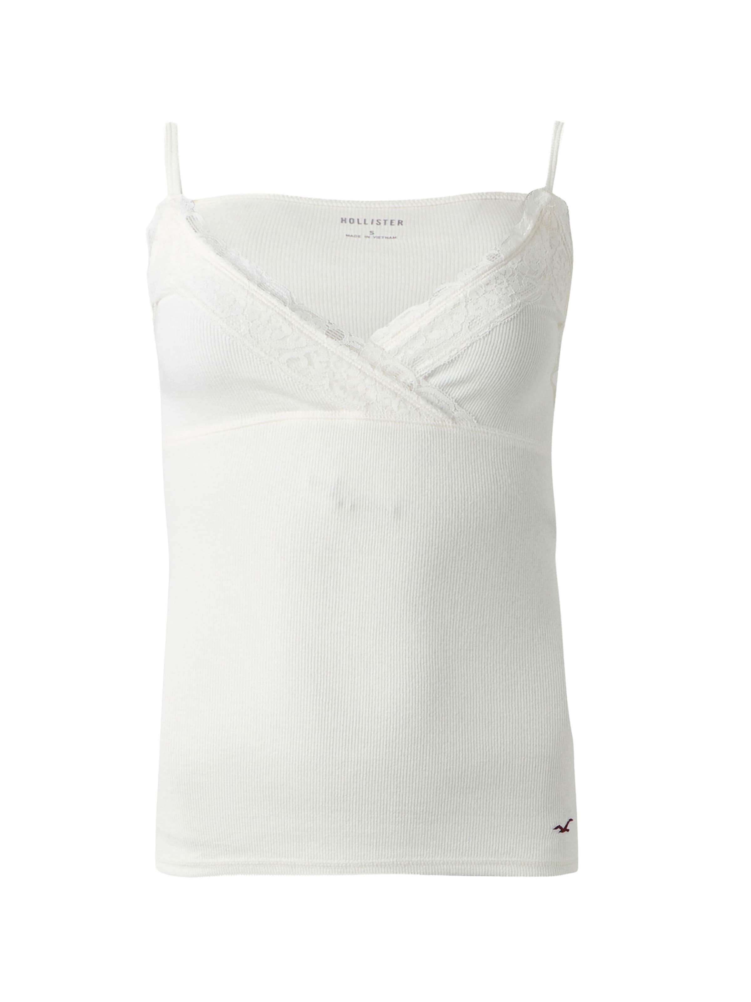 HOLLISTER Топ в Белый: спереди