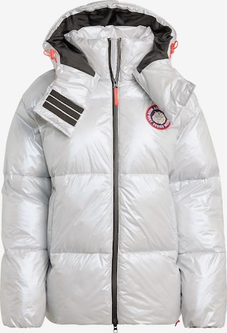 ADIDAS SPORTSWEAR Αθλητικό μπουφάν 'Adidas x Moon Boot' σε ασημί: μπροστά