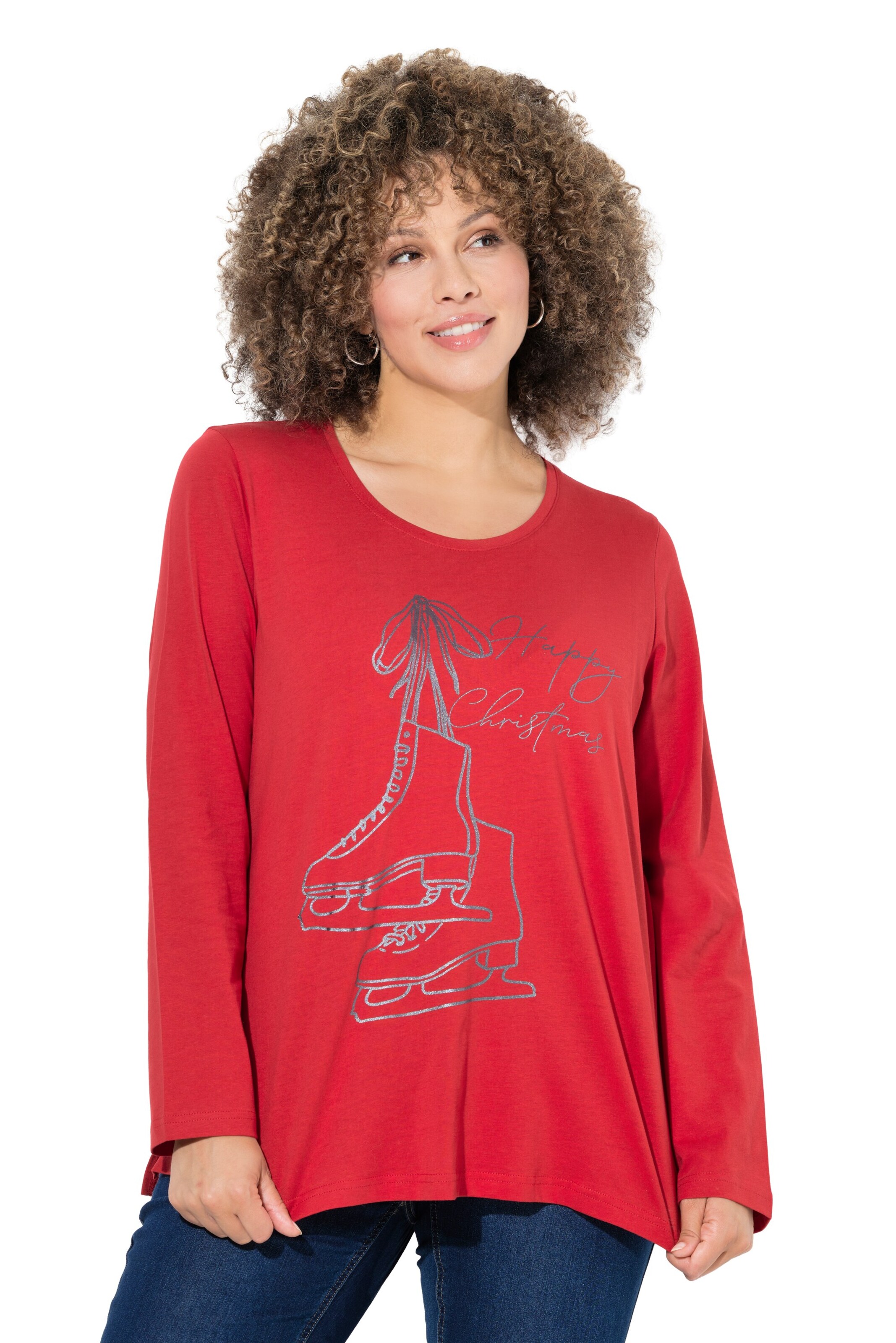 Ulla Popken Shirt in Rot: Vorderseite