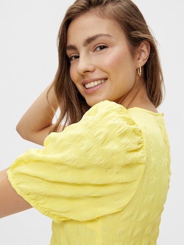PIECES Sukienka 'Tulle' w kolorze żółty