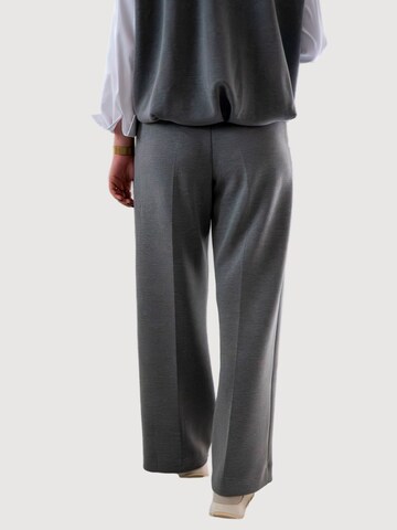 WEARABLE STORIES Wide Leg Bundfaltenhose 'Daria' in Grau