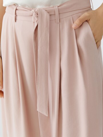 OUI Wide leg Pleat-Front Pants 'Palazzo' in Pink