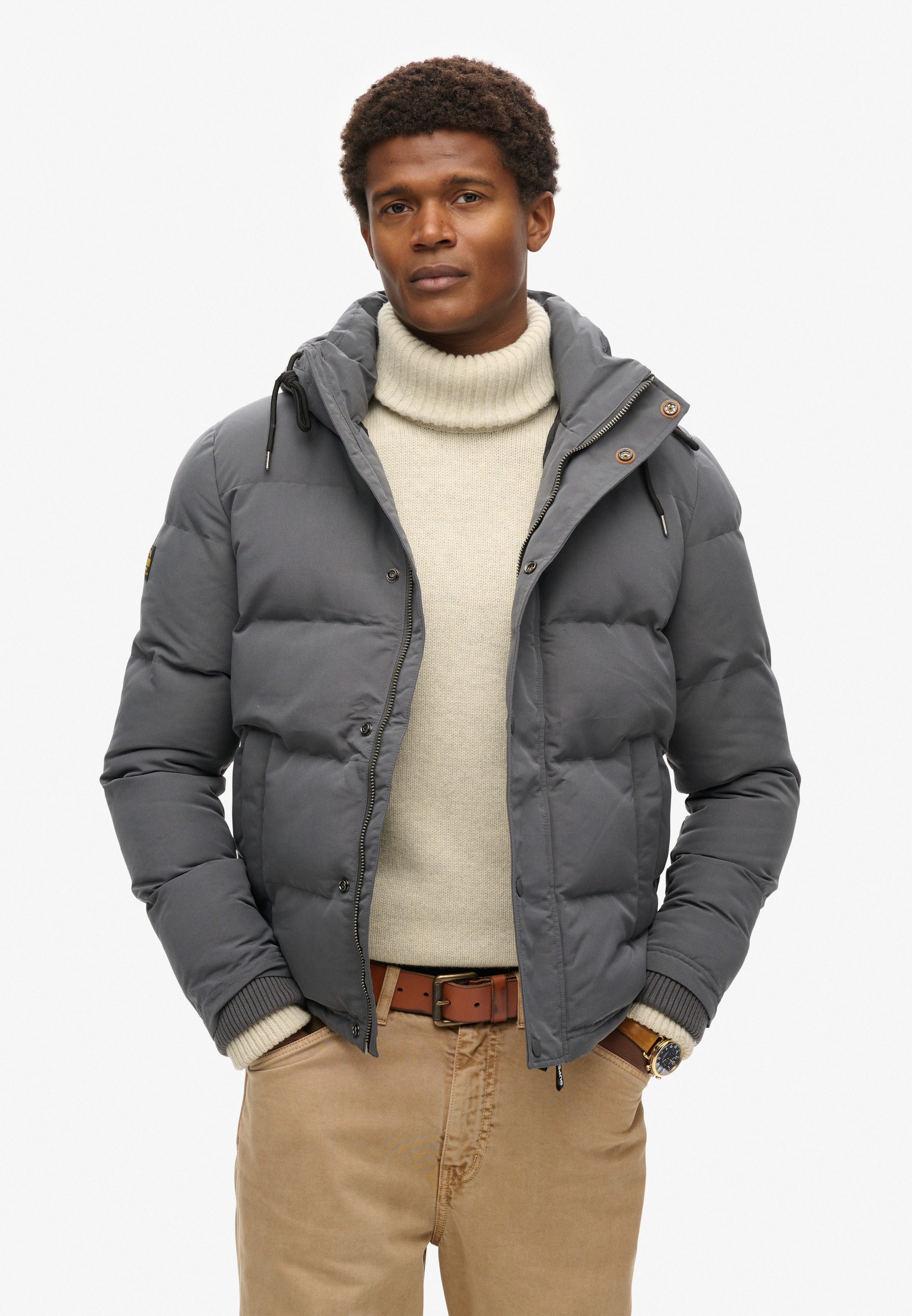 Superdry & Co Jacke 'Everest' in Grau: Vorderseite