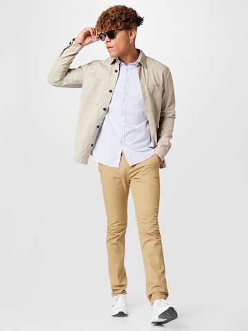 TOM TAILOR DENIM Comfort Fit Skjorte i beige