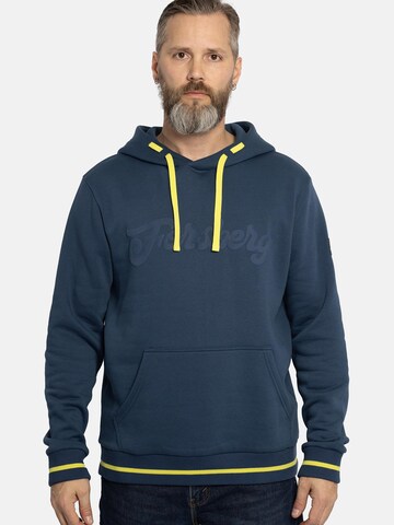 FORSBERG Sweatshirt 'Hoodie mit Vintage Logo' in Blau: Vorderseite