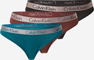 zils Calvin Klein Underwear Stringu biksītes: no priekšpuses