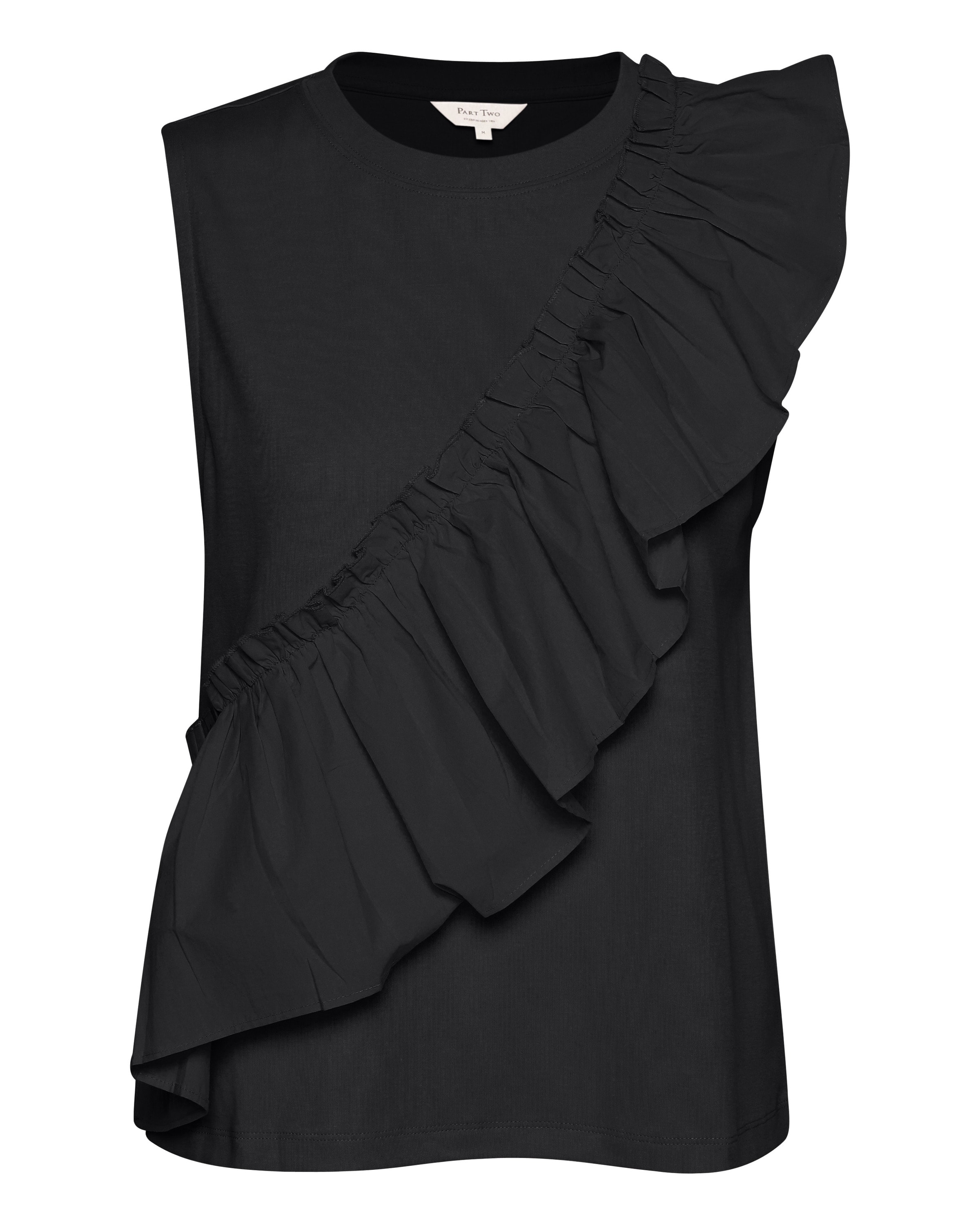 Part Two Top 'Julieve' in Schwarz: Vorderseite
