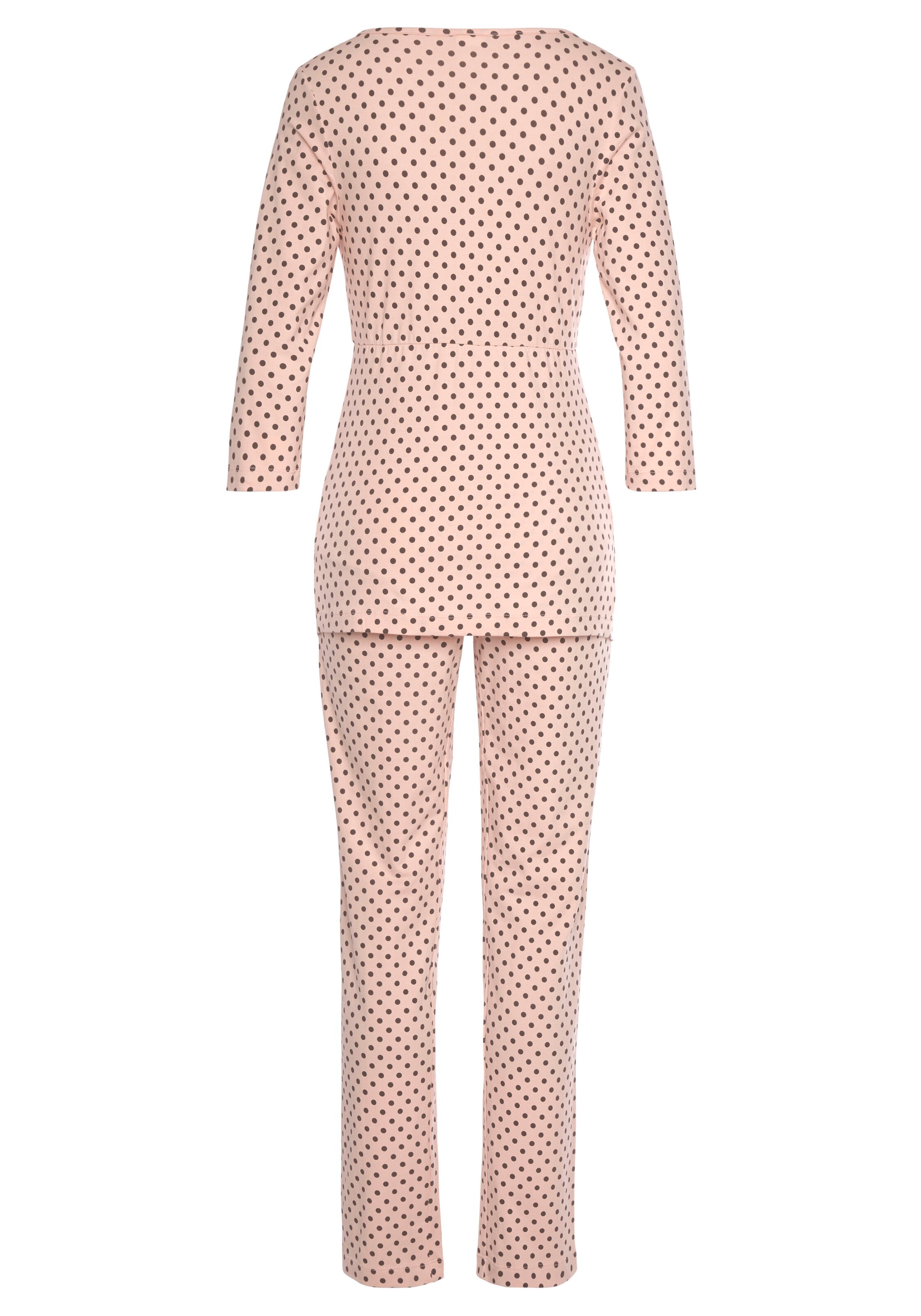 LASCANA Pyjama värissä beige