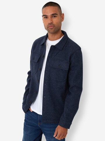 Threadbare Hemdjacke 'Texas' in Blau: Vorderseite