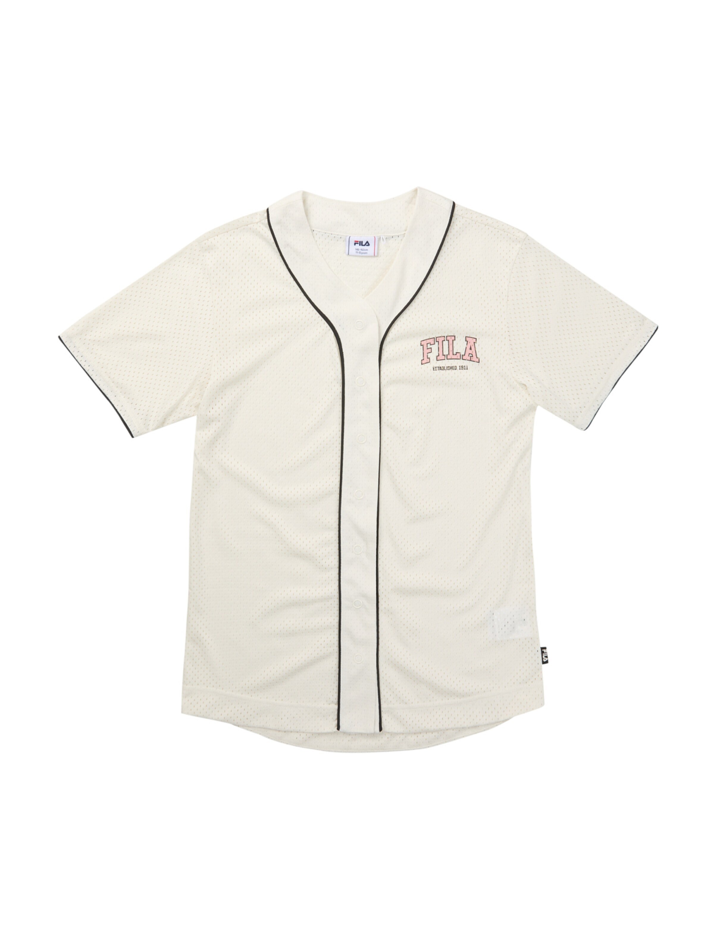 FILA Jurk 'VILLANOVA oversized mesh baseball dress' in Wit: voorkant