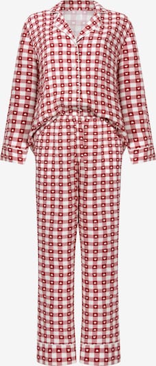 Hunkemöller Pidžama u svijetlo crvena / bijela, Pregled proizvoda