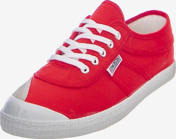 KAWASAKI Buty sportowe sznurowane 'Basic Canvas Shoes' w kolorze czerwony: przód