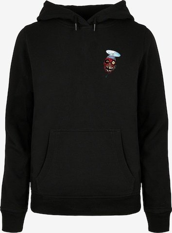 ABSOLUTE CULT Sweatshirt 'Deadpool - Zombie Head' in Schwarz: predná strana