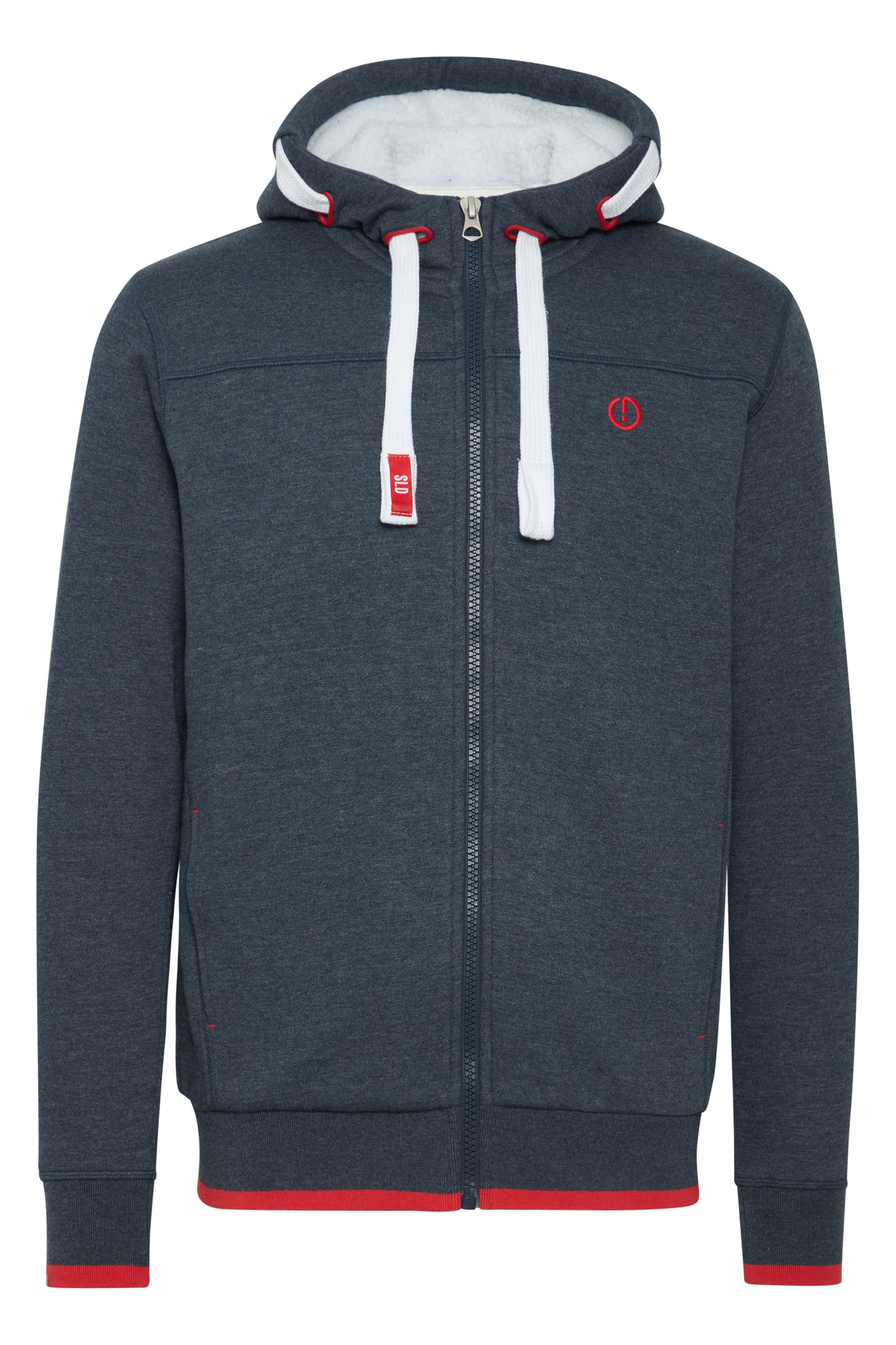 !Solid Sweatjacke 'Benjamin' in Blau: Vorderseite