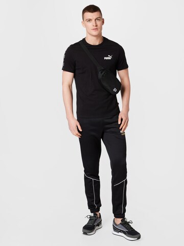 juoda PUMA Marškinėliai 'Essentials+'