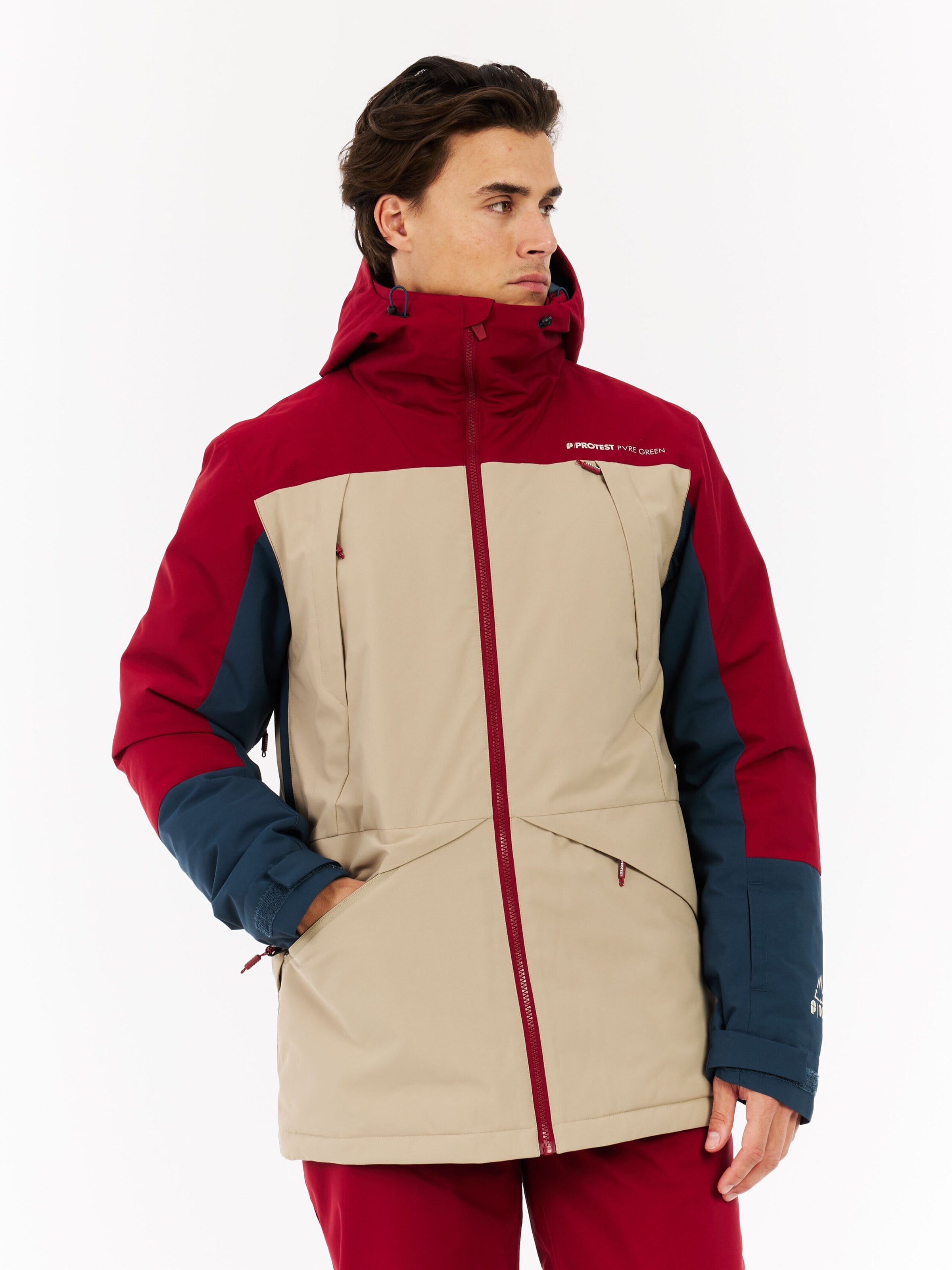 PROTEST Sportjacke 'PRTDunton'‌‌‌ in Rot: Vorderseite