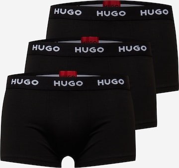 Regular Boxers HUGO Red en noir : devant