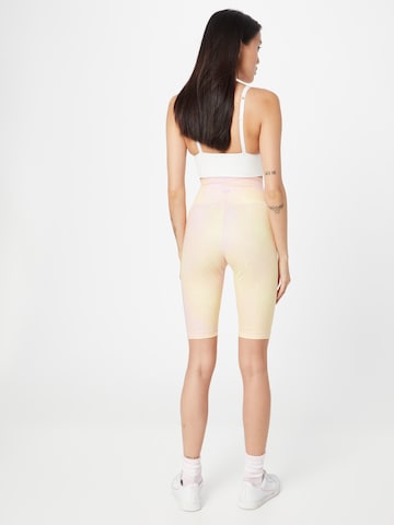 ADIDAS ORIGINALS Skinny Leggings 'Allover Print Bike' in Yellow