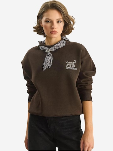 Bianco Lucci Sweatshirt in Brown