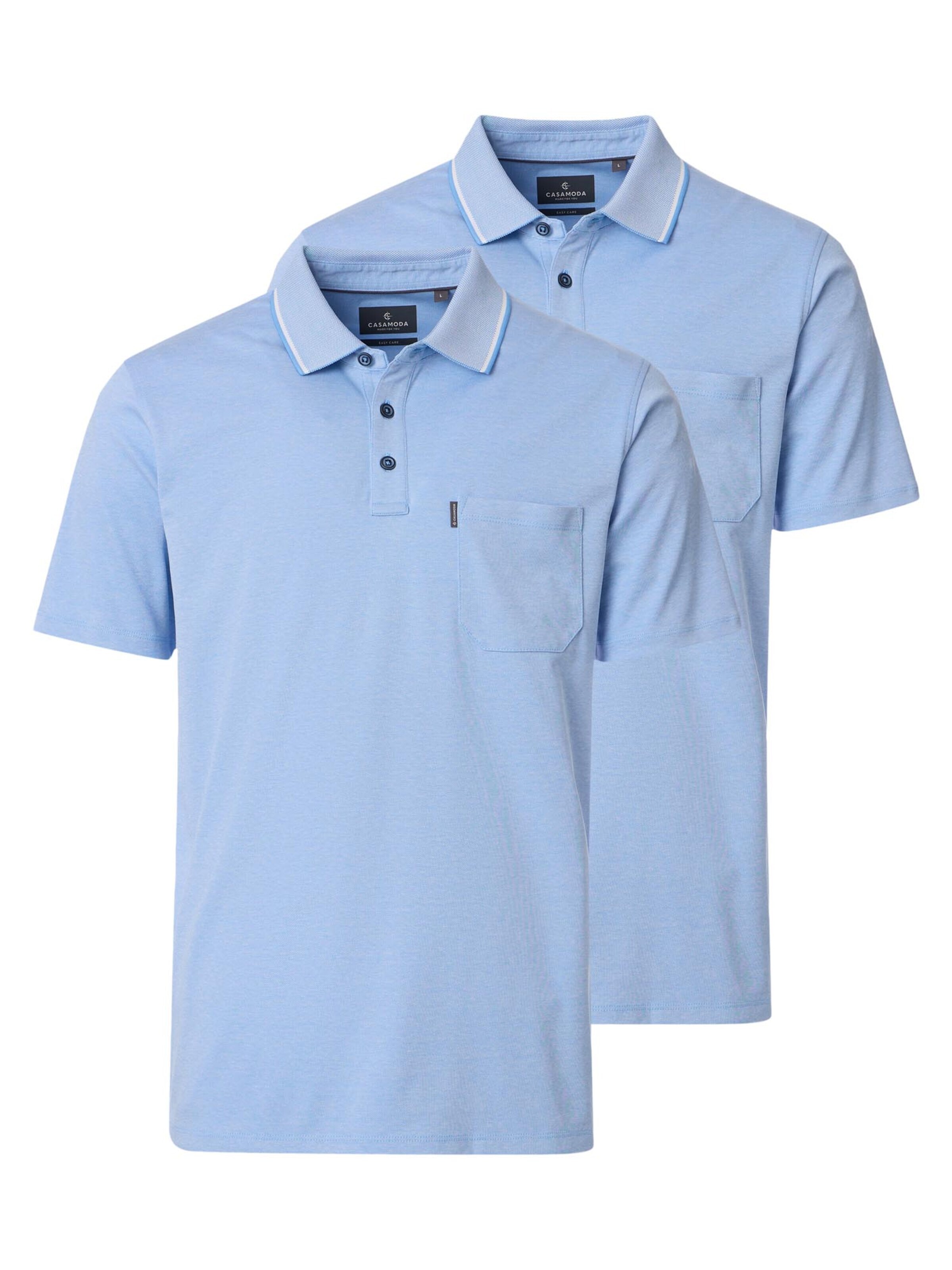 CASAMODA Shirt 'Basic' in Blauw: voorkant