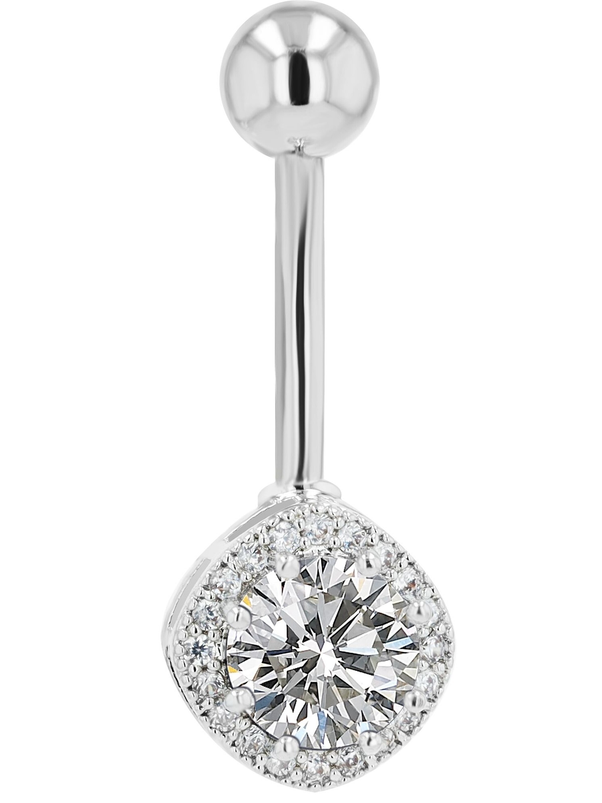 Akzent Piercings 'Harla, hautverträglich' in Silver: front