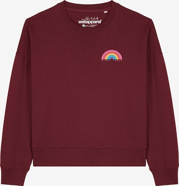 Watapparel Sweatshirt 'Women Power ' in Red: front
