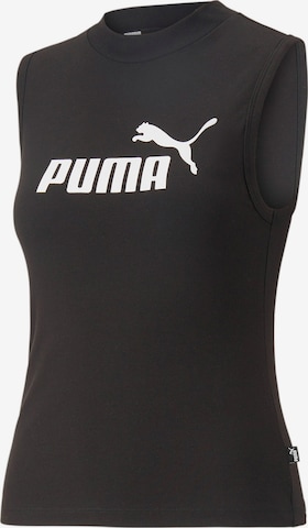 PUMA - Top deportivo en negro: frente