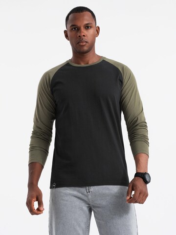Ombre Shirt in Groen: voorkant