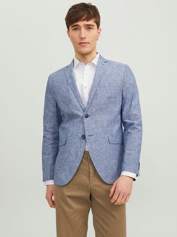 Coupe slim Veste de costume JACK & JONES en bleu : devant