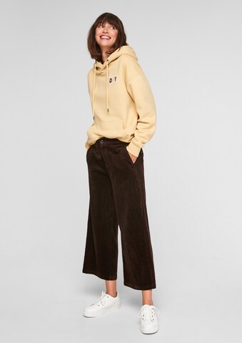 s.Oliver Wide Leg Hose in Braun