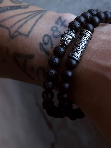Bracelet Lucardi en noir : devant