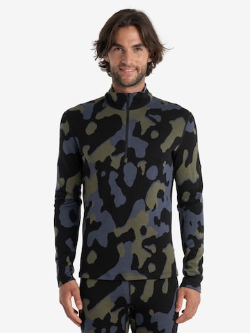 ICEBREAKER - Camisa 'Mer 260 Vertex' em preto: frente