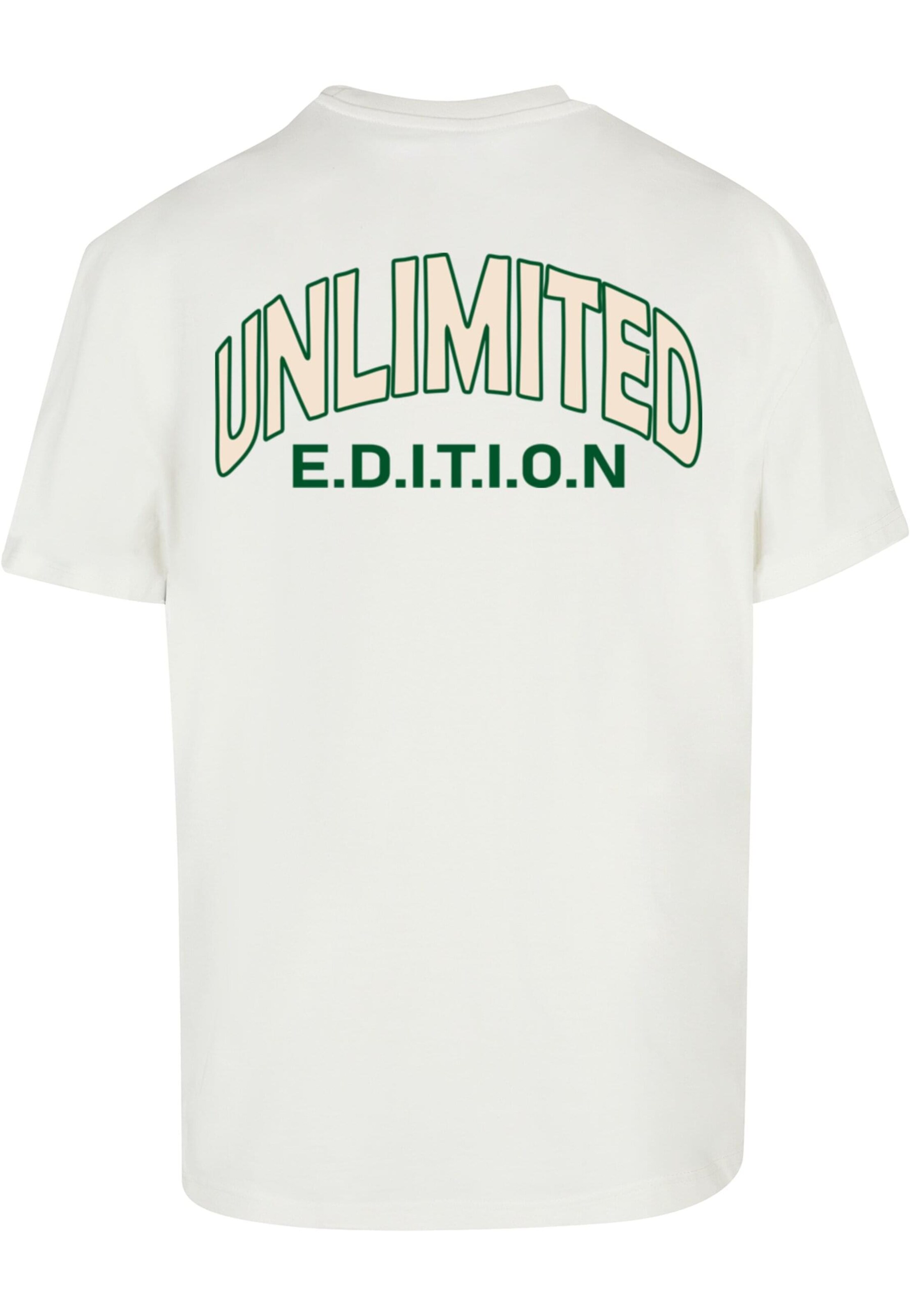 Merchcode Shirt 'Unlimited Edition' in Wit