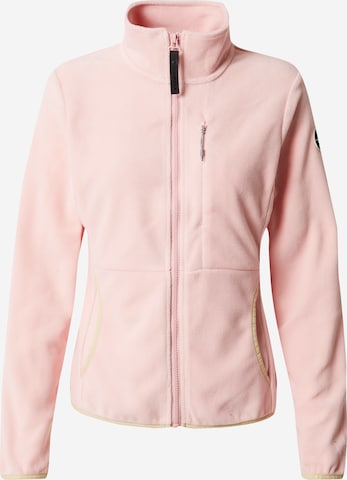 ICEPEAK Athletic Fleece Jacket 'ADAN' in Pink: front