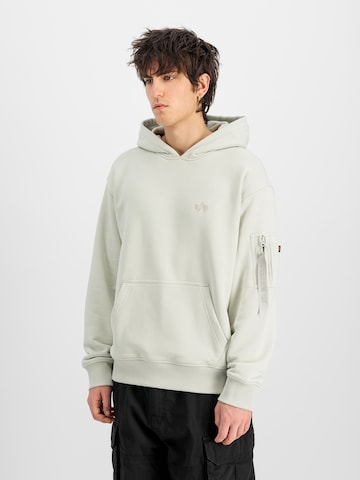 ALPHA INDUSTRIES Sweatshirt 'DTM ML' in Grau: Vorderseite