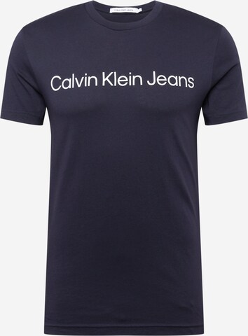 Calvin Klein Jeans Majica | modra barva: sprednja stran