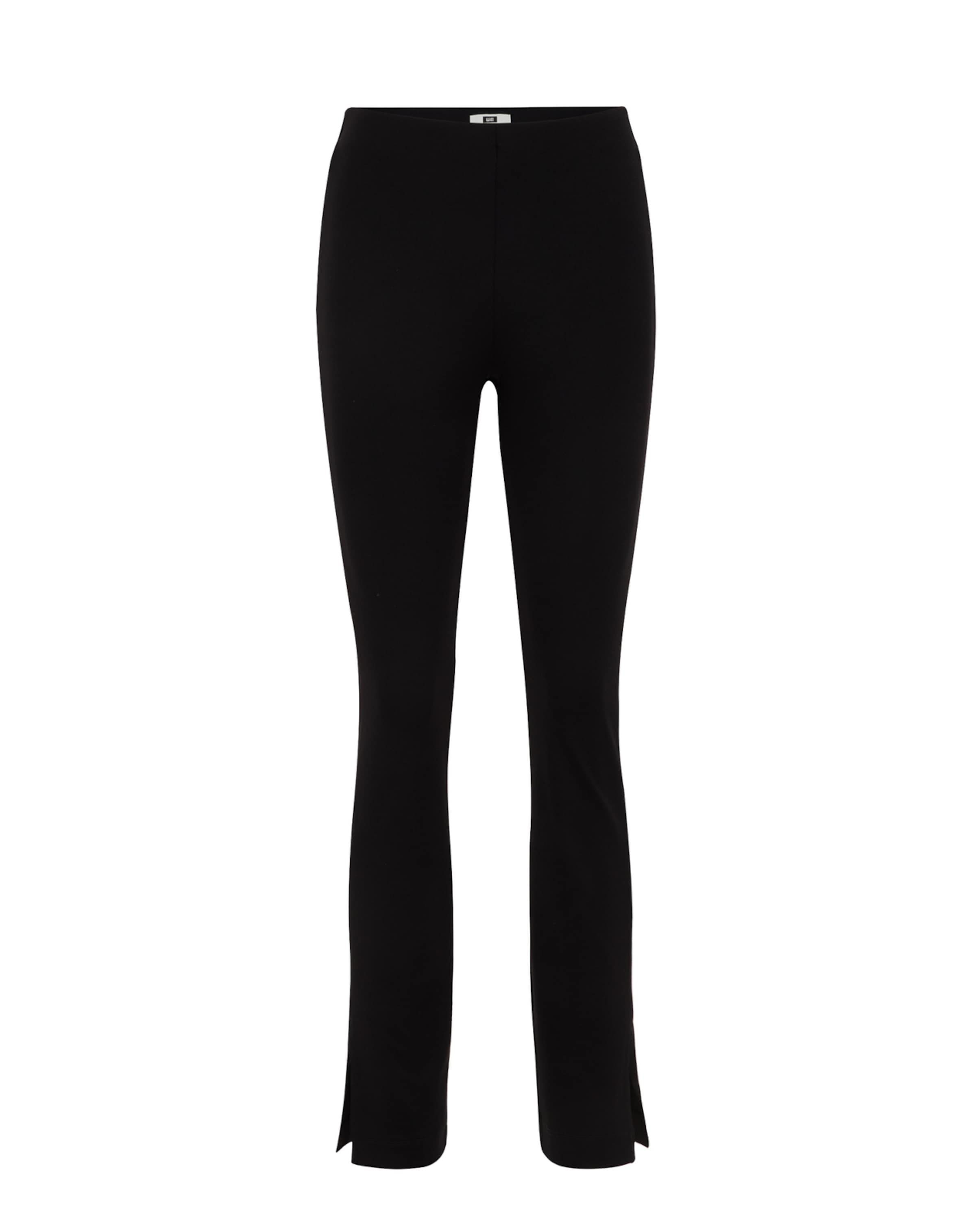 Slimfit Pantaloni de la WE Fashion pe negru: față