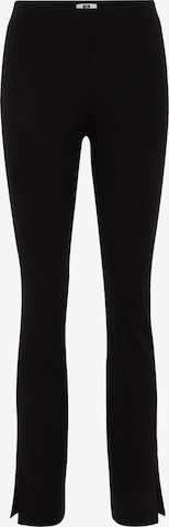 juoda WE Fashion Prigludęs Kelnės: priekis