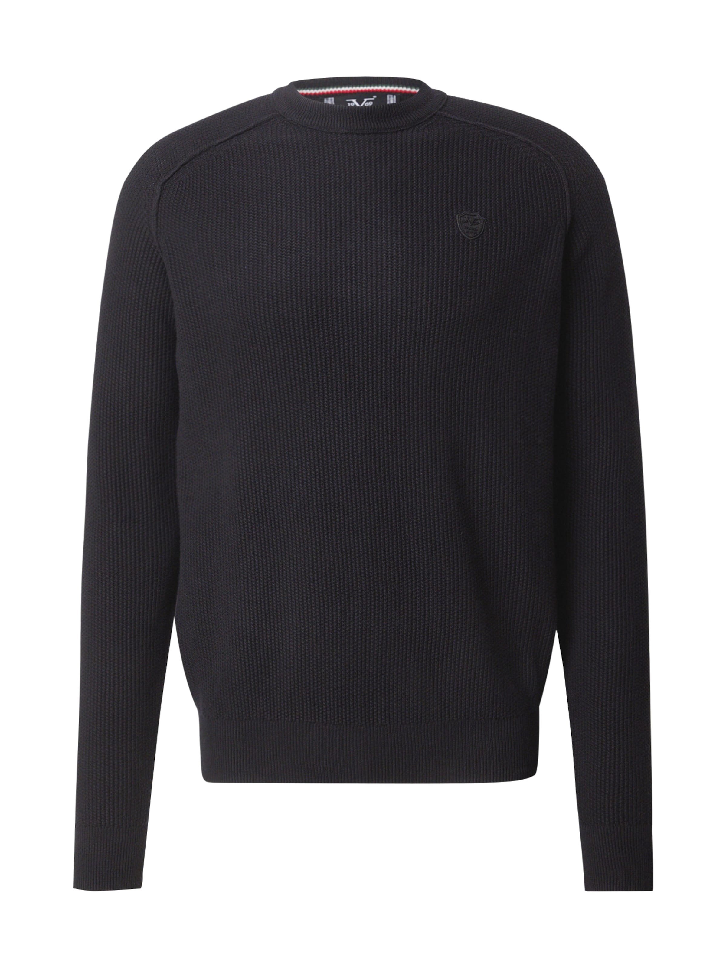 19V69 ITALIA Tröja 'Adriano' i svart: framsida