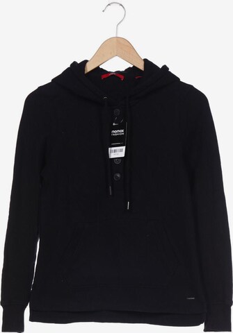 s.Oliver Sweatshirt & Zip-Up Hoodie in XS in Black: front
