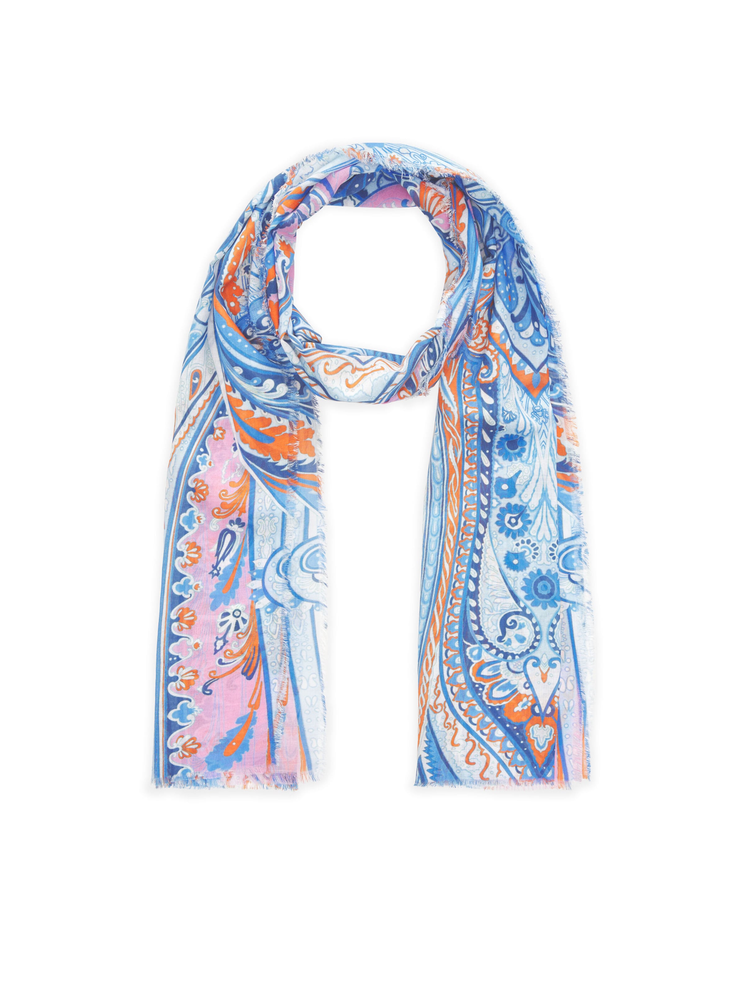 Écharpe CODELLO en bleu : devant