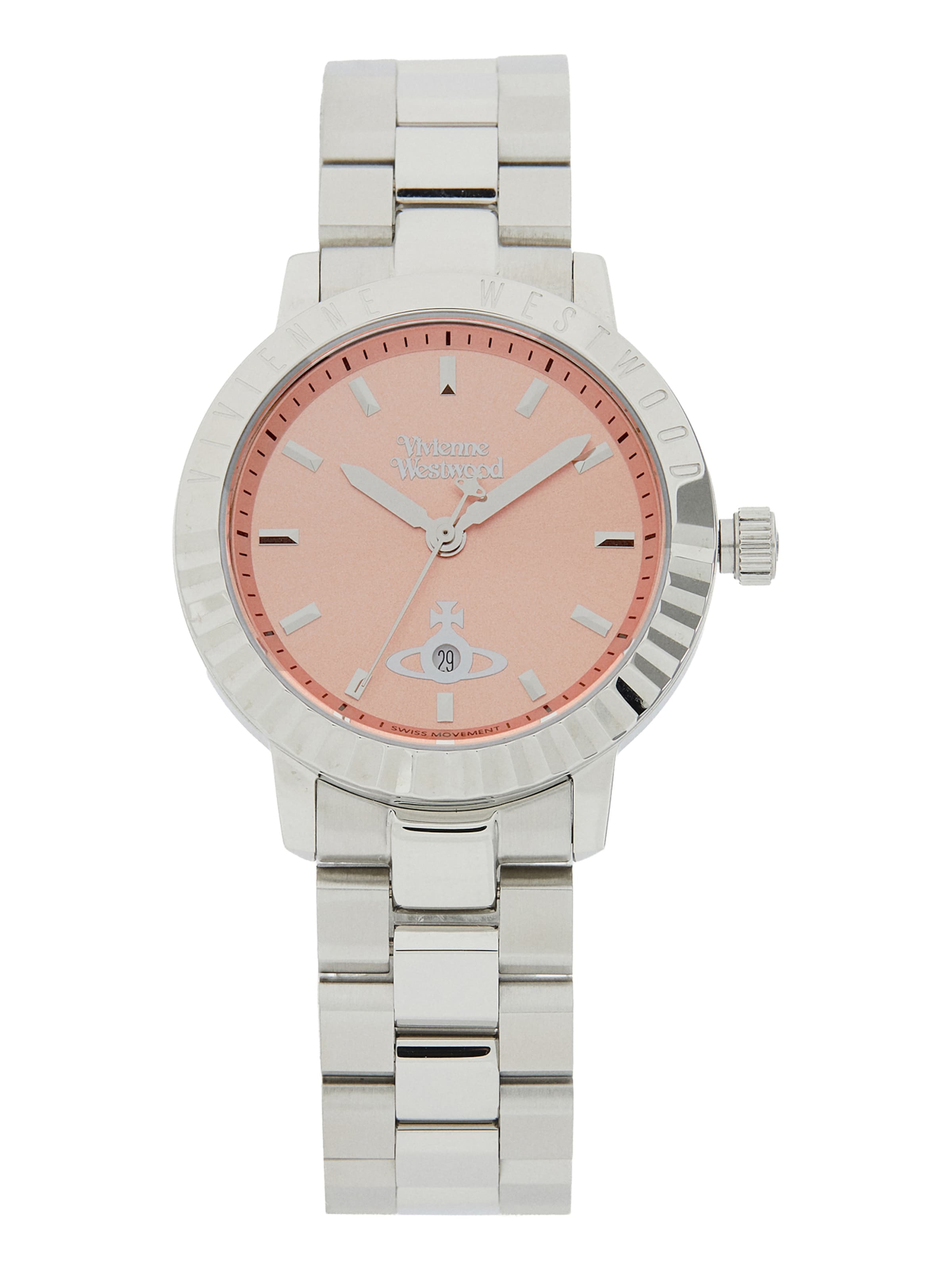 Vivienne Westwood Analogové hodinky – stříbrná: přední strana