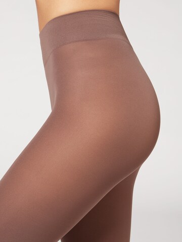 CALZEDONIA Fine Tights in Brown: front